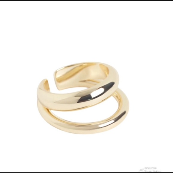 Loren Stewart X Curateur Gold Plated Ring Size 7 - Picture 2 of 3